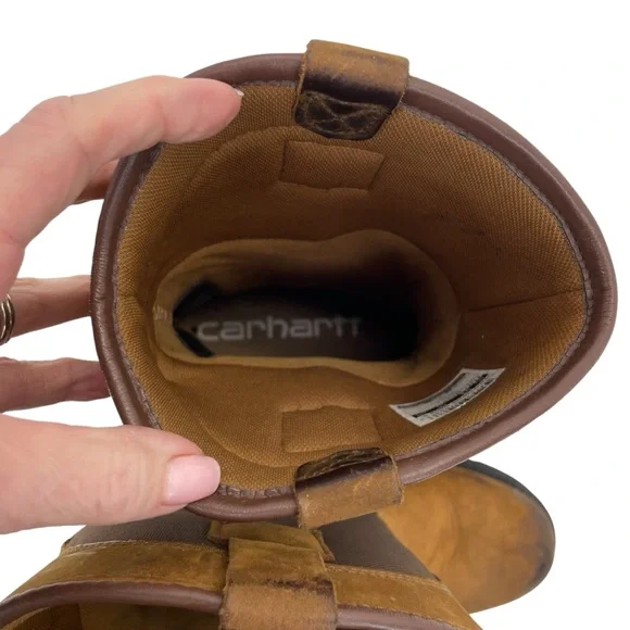 Carhartt Heritage Waterproof Wellington 9 1/2W Brown - Picture 15 of 16